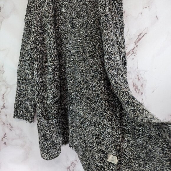 J Jill Cardigan Womens Medium Gray Midi Long Duster Button Sweater Wool Alpaca - Picture 8 of 11